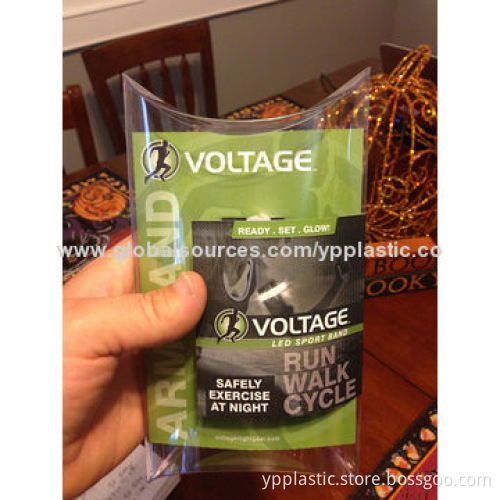 Clear Plastic Pillow Box, Customized Sizes and Print Welcomed, PP/PET/PETG/PVC Box Manufacturer
